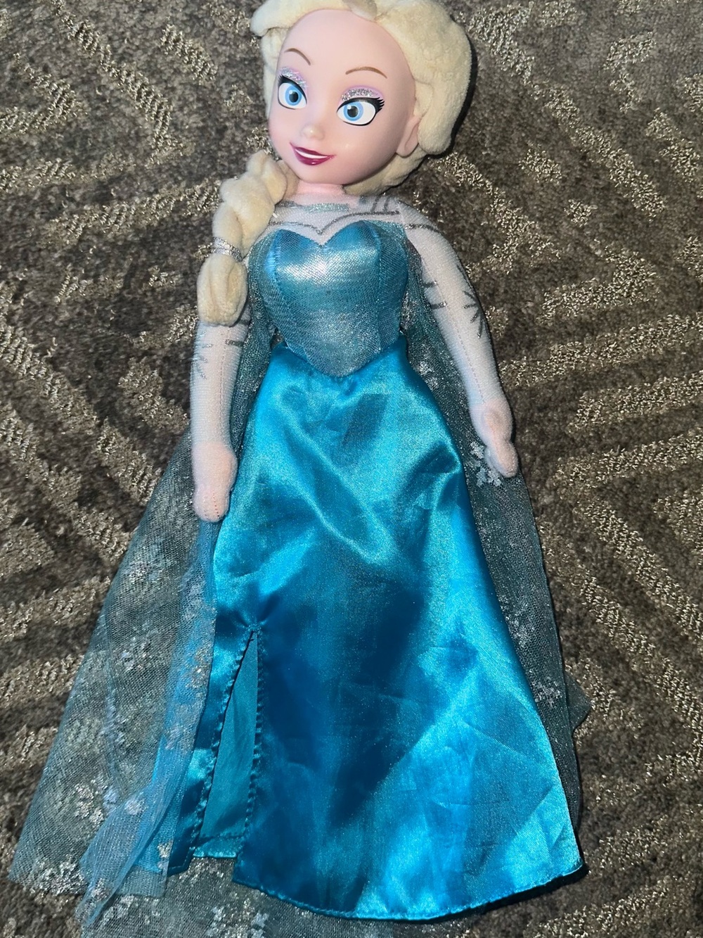 Disney Elsa Blue and Teal Princess Plush Doll